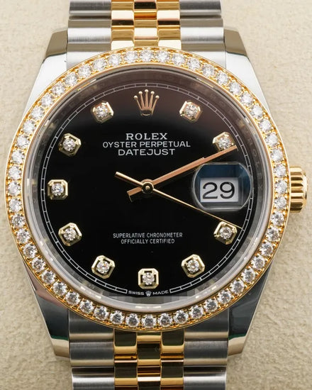 2021 Rolex Datejust 36MM Black Dial Two-Tone Jubilee Bracelet (126283RBR)