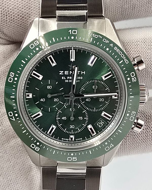 2024 Zenith Chronomaster Sport "Yoshida S.E." 41MM Green Dial Steel Bracelet (03.3107.3600/56.M3100)