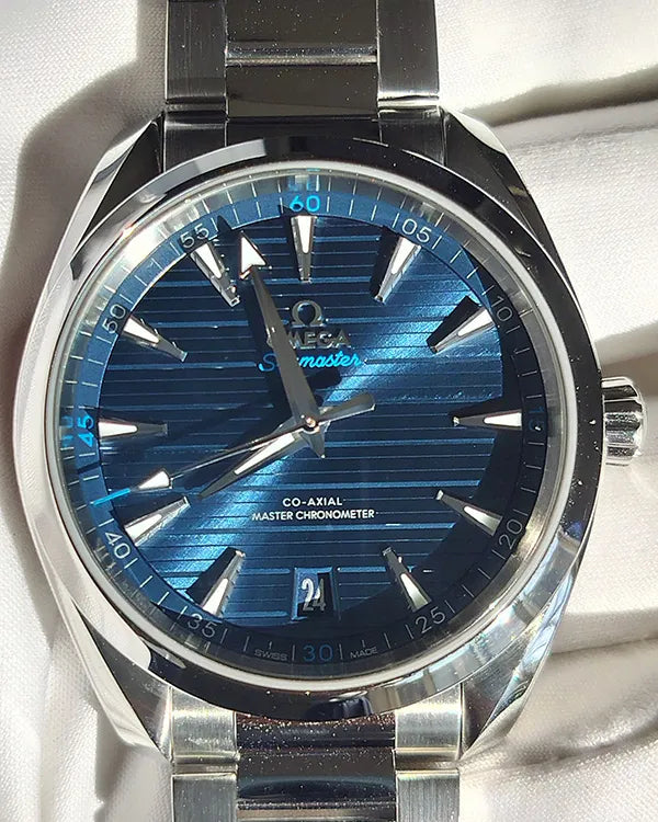 2022 Omega Seamaster Aqua Terra 150M 41MM Blue Dial Steel Bracelet (220.10.41.21.03.001)