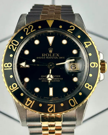 Rolex GMT-Master 40MM Black Dial Two-Tone Jubilee Bracelet (16753)