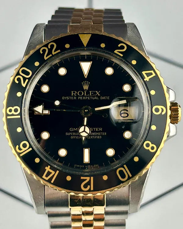 Rolex GMT-Master 40MM Black Dial Two-Tone Jubilee Bracelet (16753)