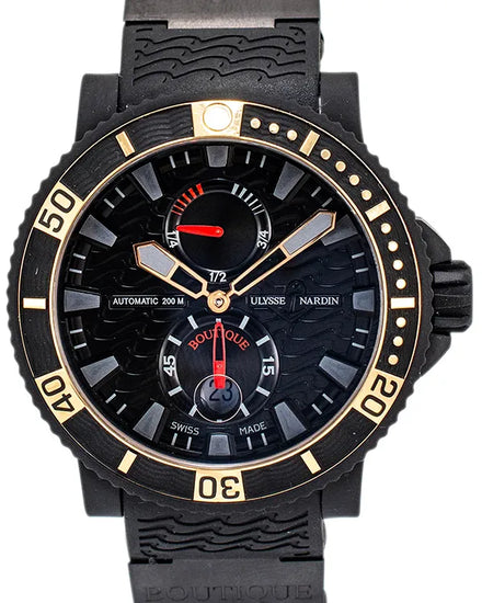 Ulysse Nardin Marine Maxi Diver L.E. 46MM Black Dial Rubber Strap (263-95-3C)