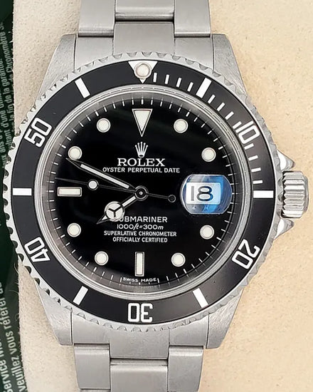 2007 Rolex Submariner Date 40MM Black Dial Oyster Bracelet (16610)