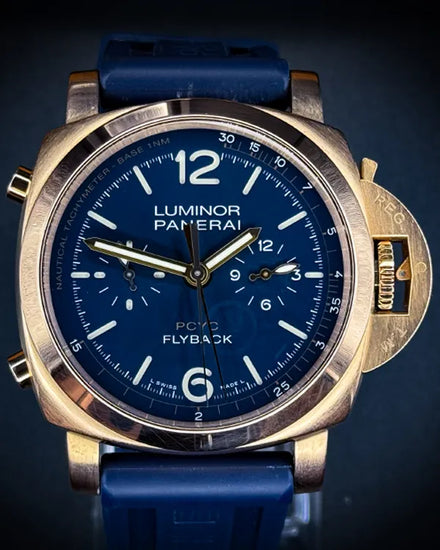 Panerai Luminor Classic Yacht Challenge "Goldtech" L.E. 44MM Blue Dial Rubber Strap (PAM01020)