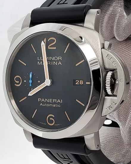 Panerai Luminor Marina 1950 3 Days 44MM Black Dial Rubber Strap (PAM01321)