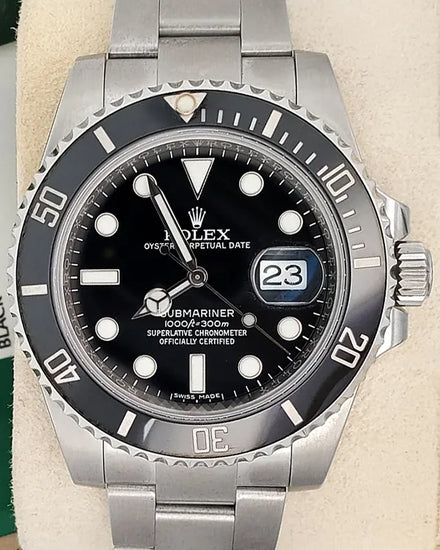 2014 Rolex Submariner Date 40MM Black Dial Oyster Bracelet (116610LN)