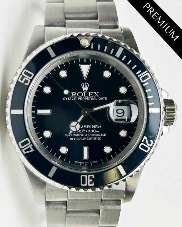 Rolex Submariner Date 40MM Black Dial Oyster Bracelet (16610)