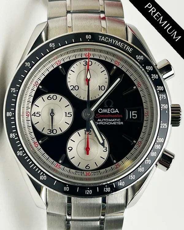 No Reserve - Omega Speedmaster Day-Date 40MM Black Dial Steel Bracelet (3210.51.00)