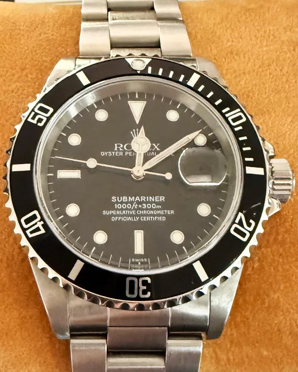 1999 (A Serial) Rolex Submariner Date 40MM Black Dial Oyster Bracelet (16610)