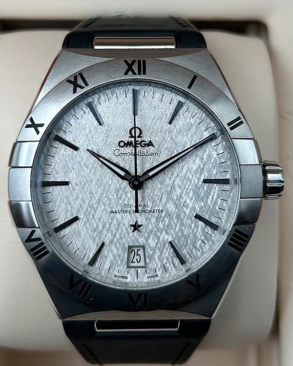 2022 Omega Constellation 41MM Meteorite Dial Rubber Strap (131.12.41.21.06.001)