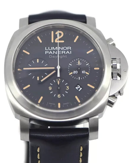 2024 Panerai Luminor Daylight 44MM Black Dial Leather Strap (PAM00356)
