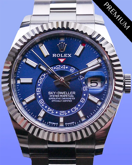 2025 Rolex Sky-Dweller 42MM Blue Dial Oyster Bracelet (336934)