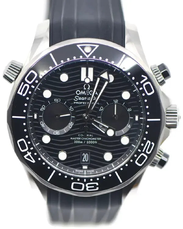 2025 Omega Seamaster Diver 300M 44MM Black Dial Rubber Strap (210.32.44.51.01.001)
