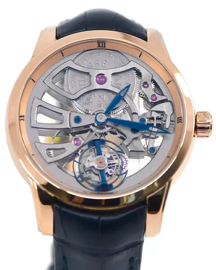 Ulysse Nardin Classico Skeleton Tourbillon L.E. 44MM Skeleton Dial Leather Strap (1706-129)