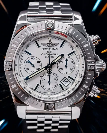 Breitling Chronomat S.E. 44MM Silver Dial Steel Bracelet (AB011511/G829)