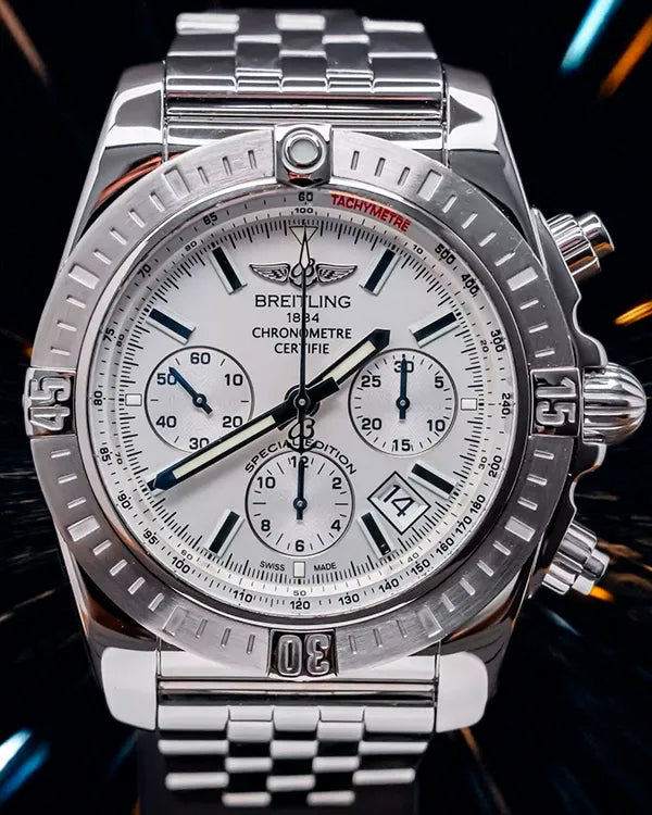 Breitling Chronomat Special Edition 44MM White Dial Steel Bracelet (AB011511/G829)