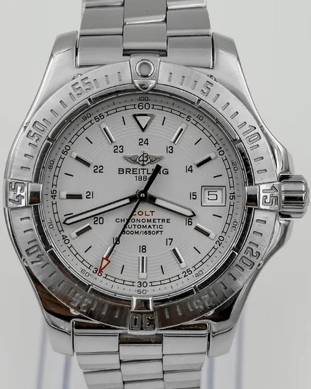 Breitling Colt 41MM White Dial Steel Bracelet (A17380)