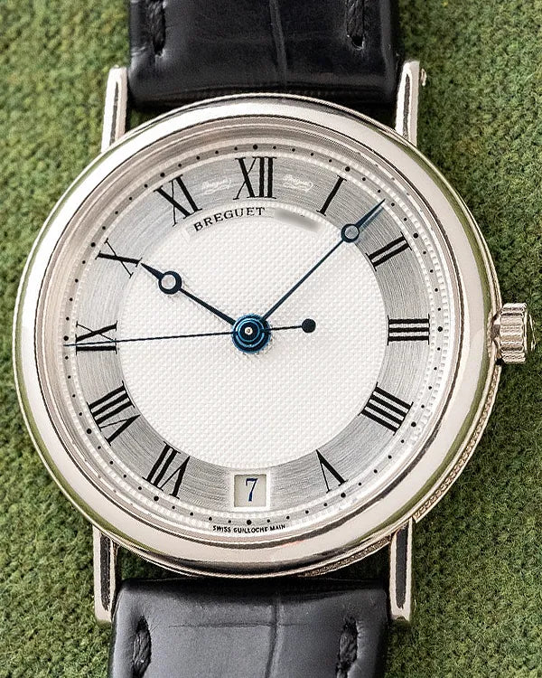 2000 Breguet Classique 39MM Silver Dial Leather Strap (3980)