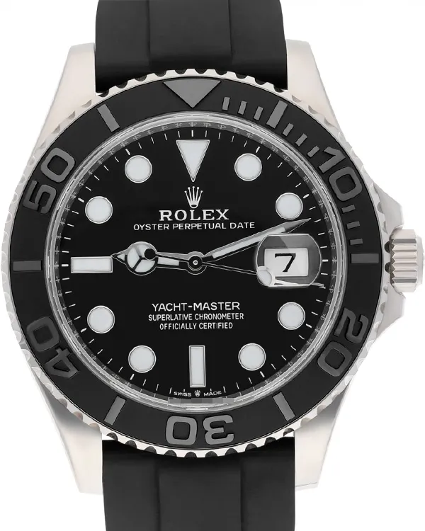 2021 Rolex Yacht-Master 42MM Black Dial Rubber Strap (226659)