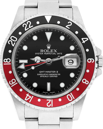 2006 Rolex GMT-Master II "Coke" 40MM Black Dial Oyster Bracelet (16710)