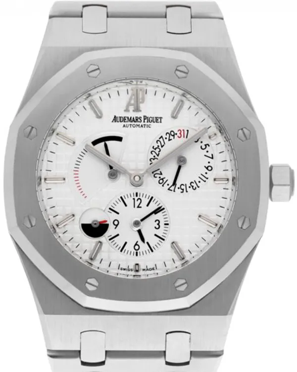 2011 Audemars Piguet Royal Oak Dual Time 39MM White Dial Steel Bracelet (26120ST.OO.1220ST.01)