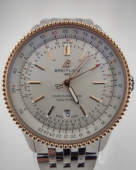 2022 Breitling Navitimer 41MM White Dial Steel Bracelet (UI7326)