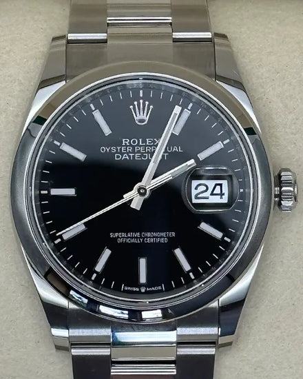 2025 Rolex Datejust 36MM Black Dial Oyster Bracelet (126200)
