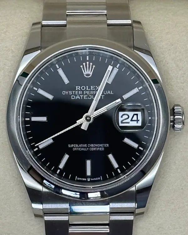 2025 Rolex Datejust 36MM Black Dial Oyster Bracelet (126200)