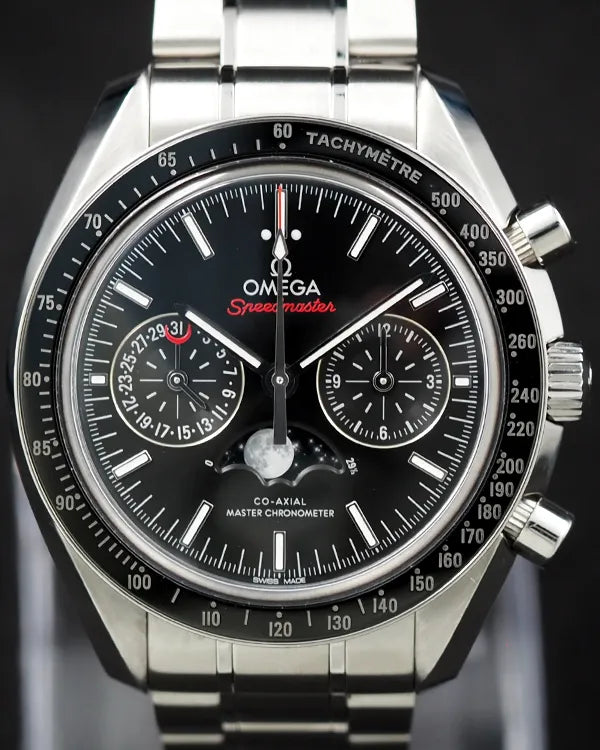 Omega Speedmaster Moonphase 44.25MM Black Dial Steel Bracelet (304.30.44.52.01.001)