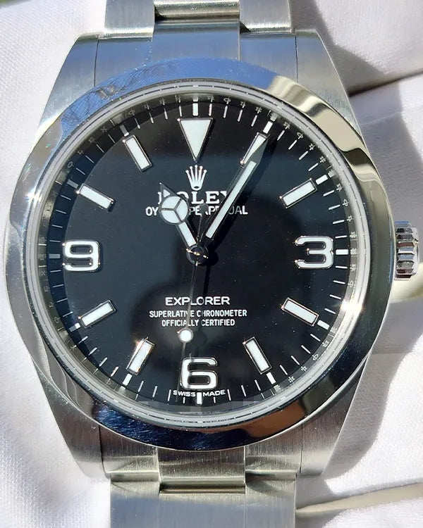 2020 Rolex Explorer 39MM Black Dial Oyster Bracelet (214270)