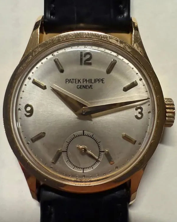 Patek Philippe Calatrava 28MM Silver Dial Leather Strap (96)