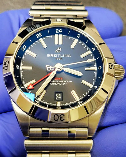 2023 Breitling Chronomat GMT 40MM Grey Dial Steel Bracelet (A32398)