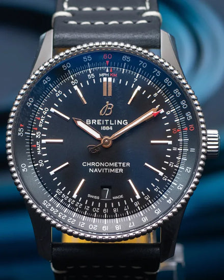 2021 Breitling Navitimer 41MM Black Dial Leather Strap (A17326241B1P2)