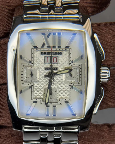 Breitling Bentley Flying B 40MM Silver Dial Steel Bracelet (A44365)