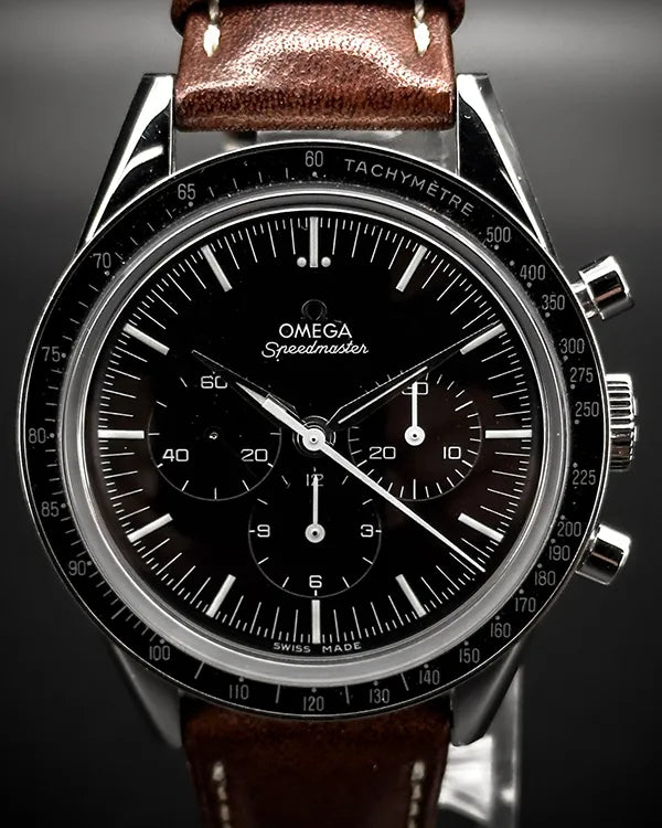 2015 Omega Speedmaster "First Omega in Space" L.E. 39.7MM Black Dial Leather Strap (311.32.40.31.01.001)