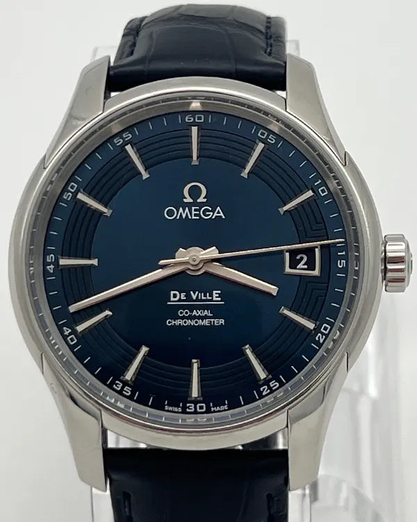 Omega De Ville Hour Vision 41MM Blue Dial Leather Strap (431.33.41.21.03.001)