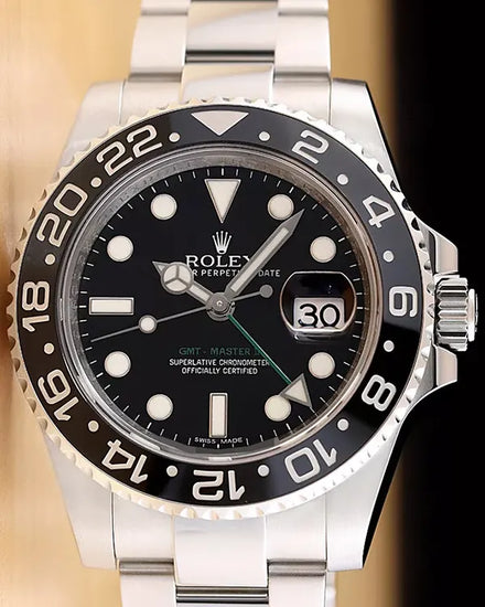 2011 Rolex GMT-Master II 40MM Black Dial Oyster Bracelet (116710LN)