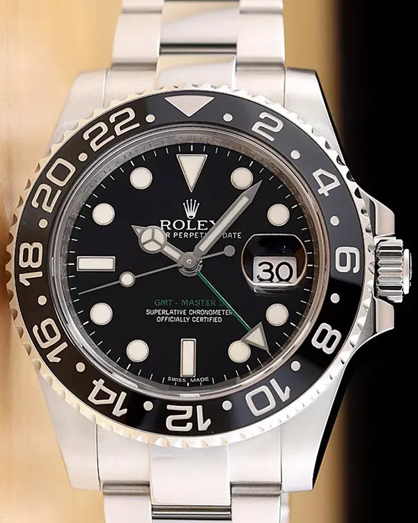 Rolex GMT-Master II 40MM Black Dial Oyster Bracelet (116710LN)