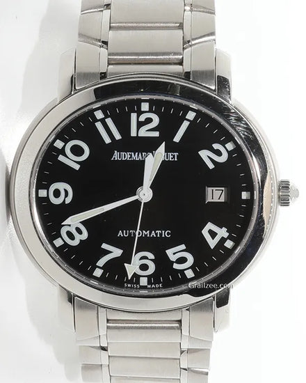 Audemars Piguet Millenary 38MM Black Dial Steel Bracelet (15049ST)