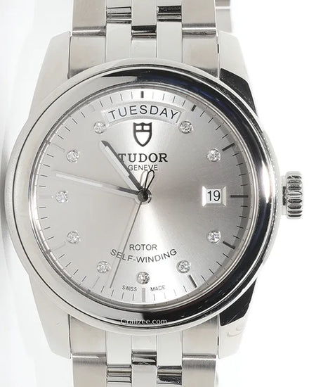 Tudor Glamour Day-Date 39MM Silver Dial Steel Bracelet (56000)