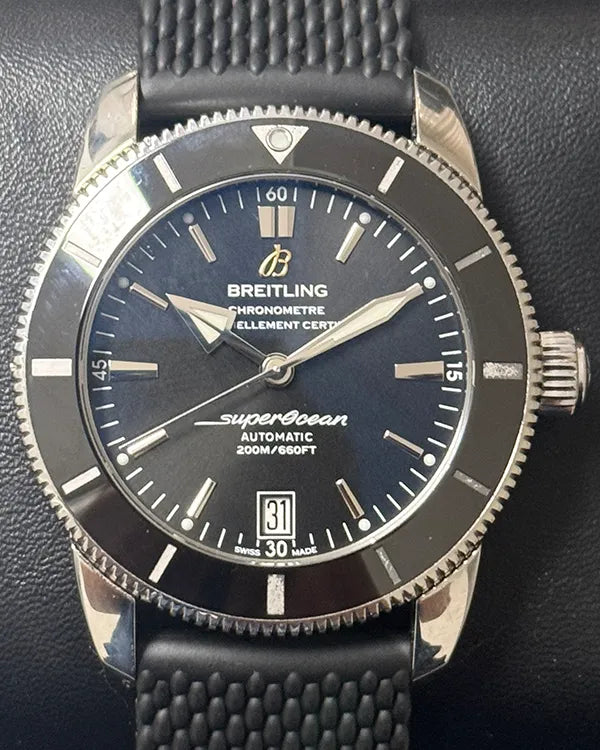 2018 Breitling Superocean Heritage II 42MM Black Dial Rubber Strap (AB201012/BF73)