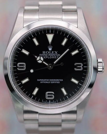 Rolex Explorer 36MM Black Dial Oyster Bracelet (114270)