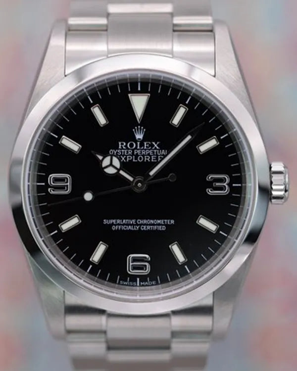 2004 (D-Serial) Rolex Explorer 36MM Black Dial Oyster Bracelet (114270)