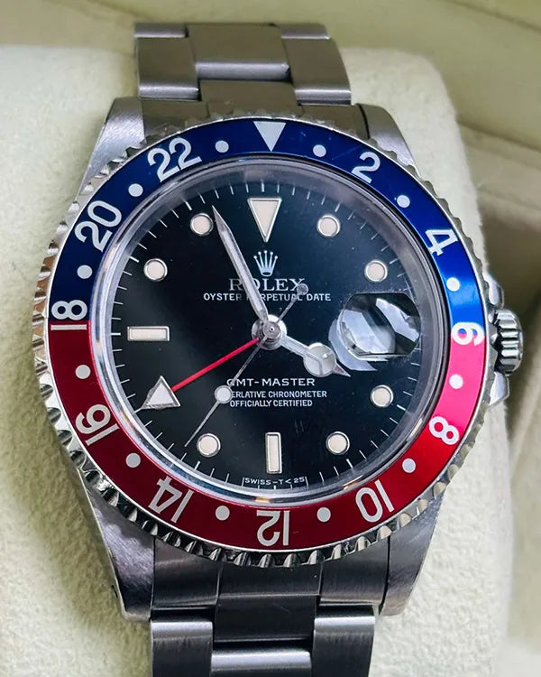 1991 Rolex GMT-Master "Pepsi" 40MM Black Dial Oyster Bracelet (16700)