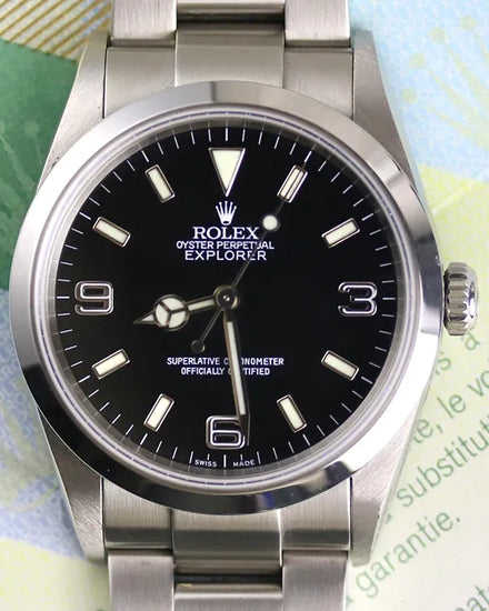 2004 Rolex Explorer 36MM Black Dial Oyster Bracelet (114270)