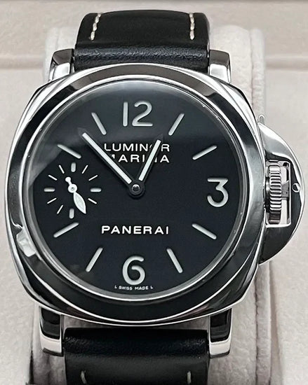 Panerai Luminor Marina 44MM Black Dial Leather Strap (PAM00111)