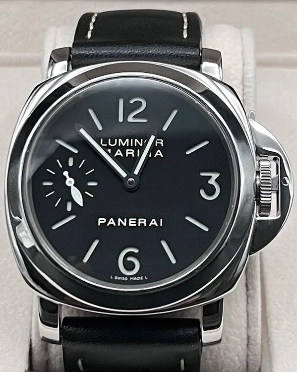 Panerai Luminor Marina 44MM Black Dial Leather Strap (PAM00111)