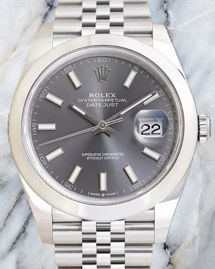 2023 Rolex Datejust 41MM Rhodium Dial Jubilee Bracelet (126300)