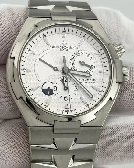 2007 Vacheron Constantin Overseas Dual Time 42MM Silver Dial Steel Bracelet (47450/B01A)