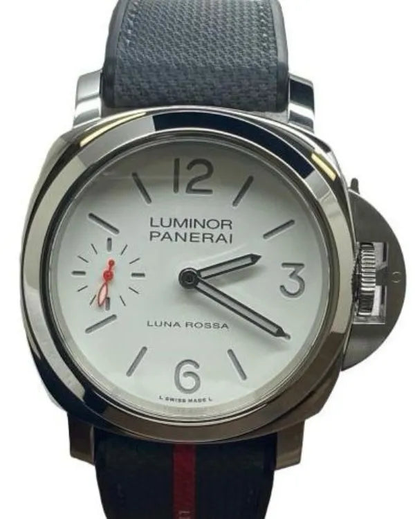 2024 Panerai Luminor Luna Rossa 44MM White Dial Textile Strap (PAM01342)